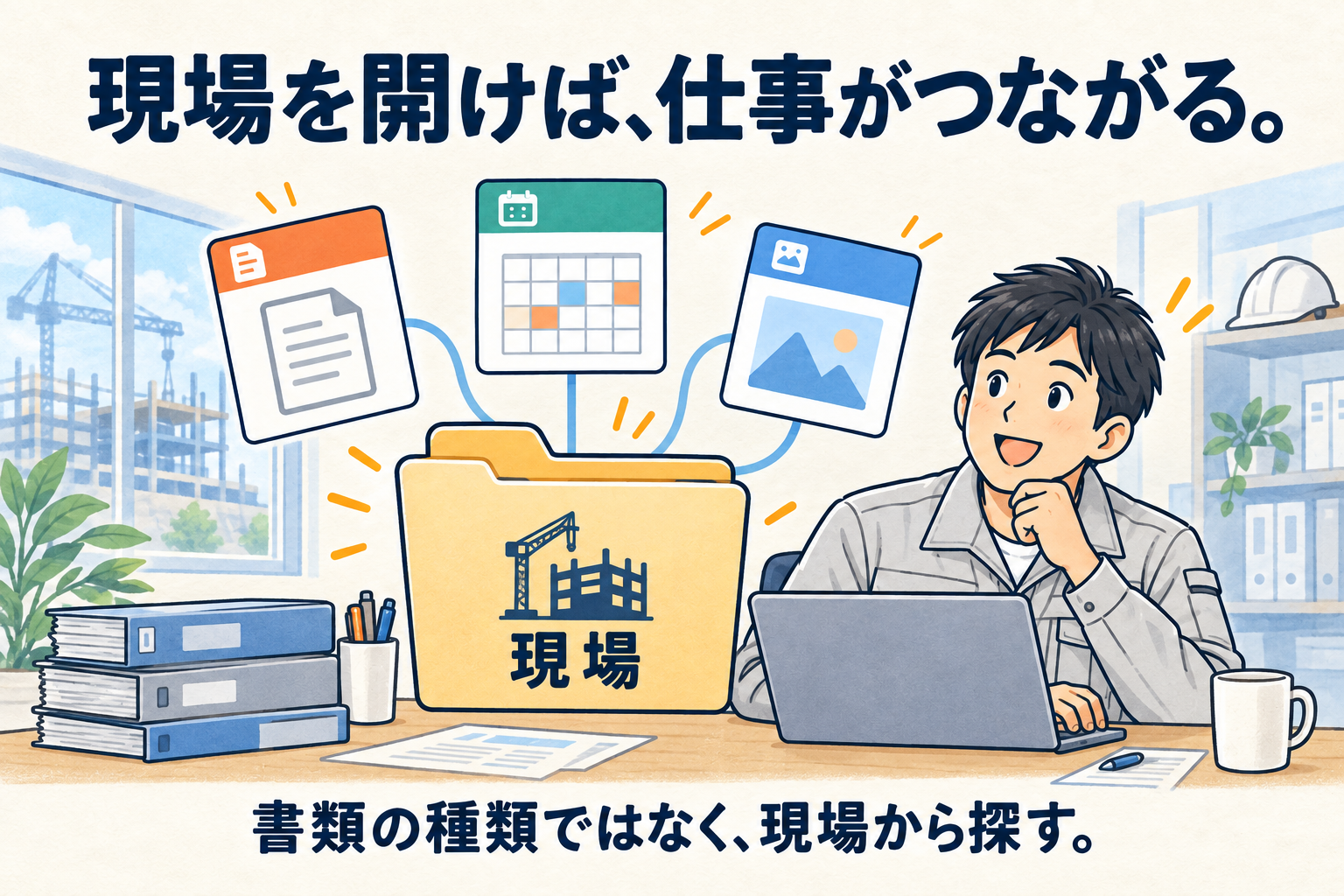 現場を入口にして書類・工程・写真をまとめる考え方