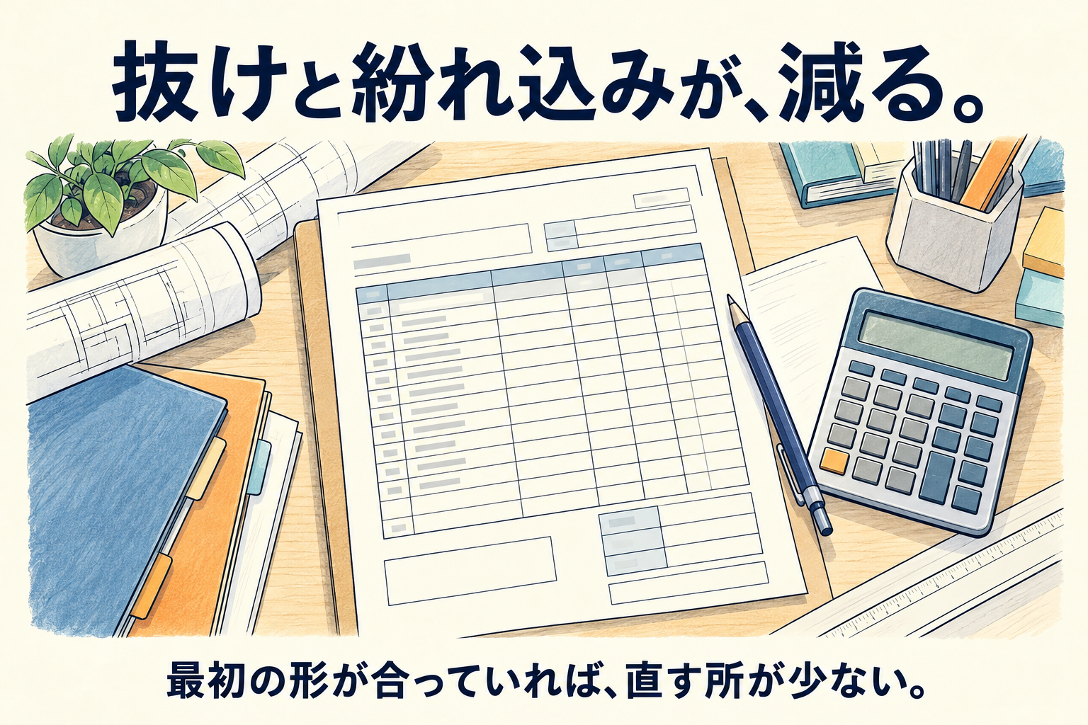 抜けと紛れ込みが、減る。最初の形が合っていれば、直す所が少ない。